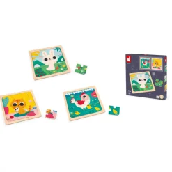Janod Puzzles En Bois Premier Âge|Puzzles En Bois Premier Âge*Puzzle Trio