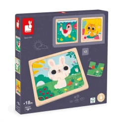 Janod Puzzles En Bois Premier Âge|Puzzles En Bois Premier Âge*Puzzle Trio