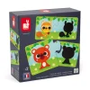 Janod Puzzles 20 À 49 Pièces*Puzzles les Animaux et Leur Ombre