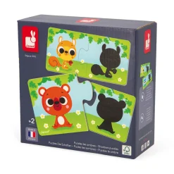 Janod Puzzles 20 À 49 Pièces*Puzzles les Animaux et Leur Ombre
