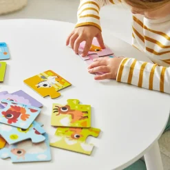 Janod Jeux De Mémoire & D'Associations|Jeux Éducatifs Maternelle*Puzzles Parents et Bébés Animaux
