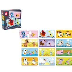 Janod Jeux De Mémoire & D'Associations|Jeux Éducatifs Maternelle*Puzzles Parents et Bébés Animaux