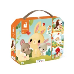 Janod Tracteurs & Animaux De La Ferme|Puzzles Fabriqués En France*Puzzles Évolutifs Animaux Ferme