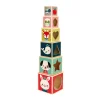 Janod Cubes & Pyramides*Pyramide 6 cubes Baby Forest (bois)