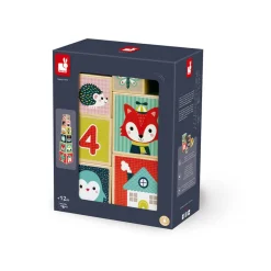 Janod Cubes & Pyramides*Pyramide 6 cubes Baby Forest (bois)