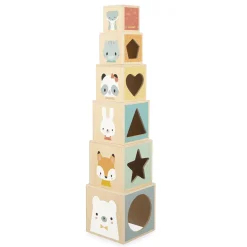 Janod Cubes & Pyramides|Manipulation & Encastrement*Pyramide 6 cubes Pure