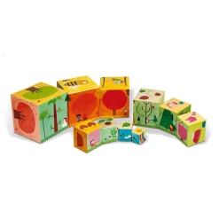 Janod Cubes & Pyramides*Pyramide carrée Les 4 saisons