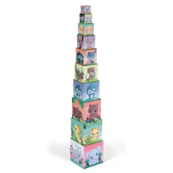 Janod Cubes & Pyramides|Manipulation & Encastrement*Pyramide carrée les Animaux Tous Mignons