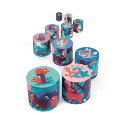 Janod Cubes & Pyramides*Pyramide ronde Les Animaux de la Forêt