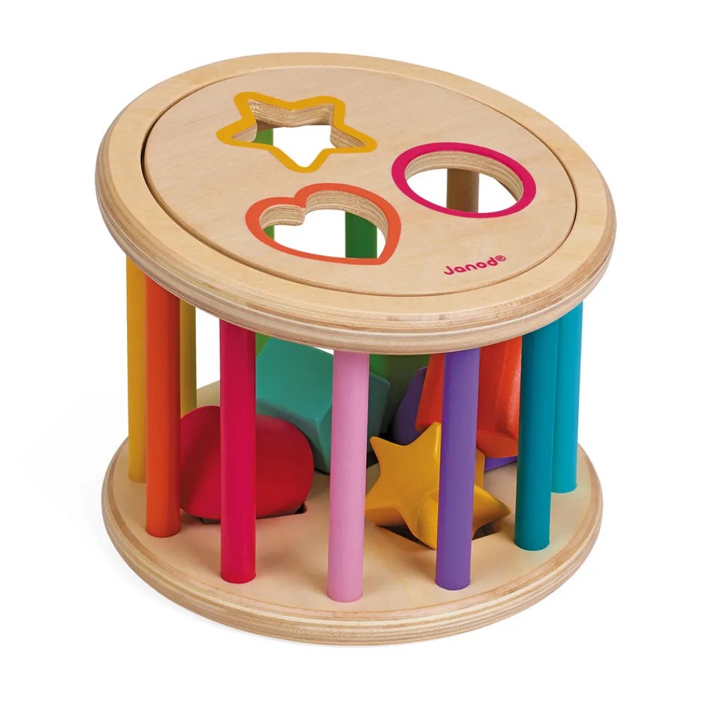 Janod Formes & Couleurs|Manipulation & Encastrement*Quizz des Formes I wood (bois)