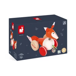 Janod Jouets À Promener & À Pousser*Renard à Promener Zigolos (bois)
