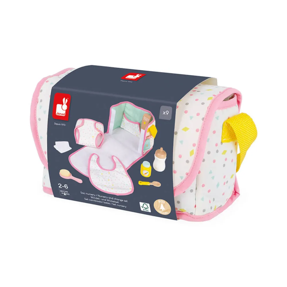 Janod Accessoires Poupons, Poupées & Ménage*Sac à langer Nursery