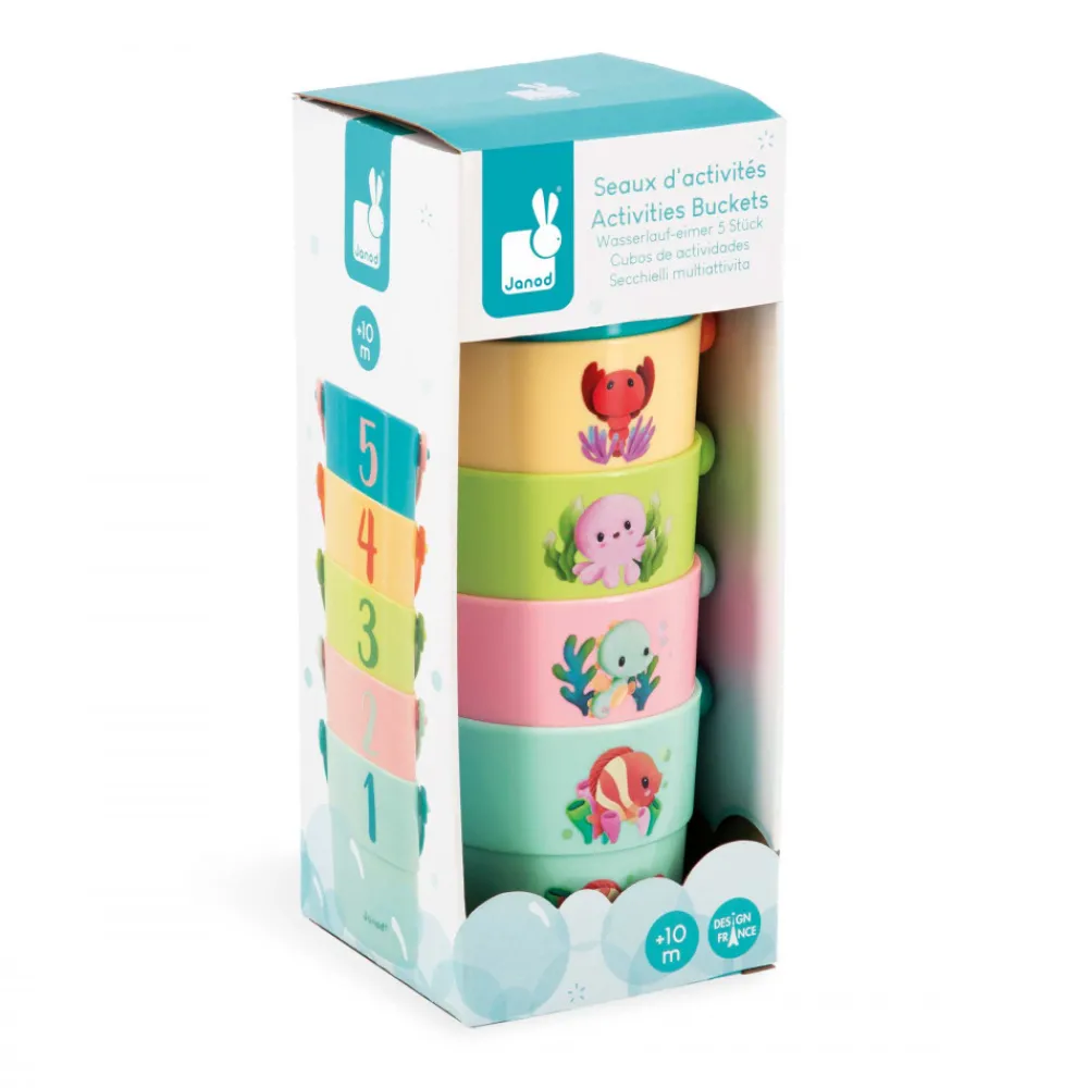 Janod Cubes & Seaux De Bain*Seaux de Bain Mes Bébé Animaux