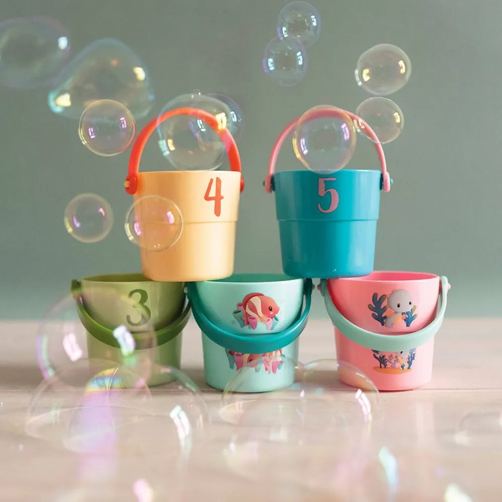 Janod Cubes & Seaux De Bain*Seaux de Bain Mes Bébé Animaux