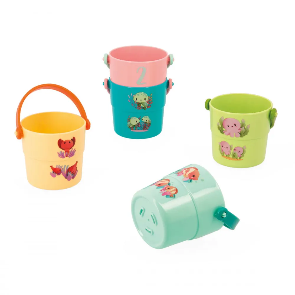 Janod Cubes & Seaux De Bain*Seaux de Bain Mes Bébé Animaux