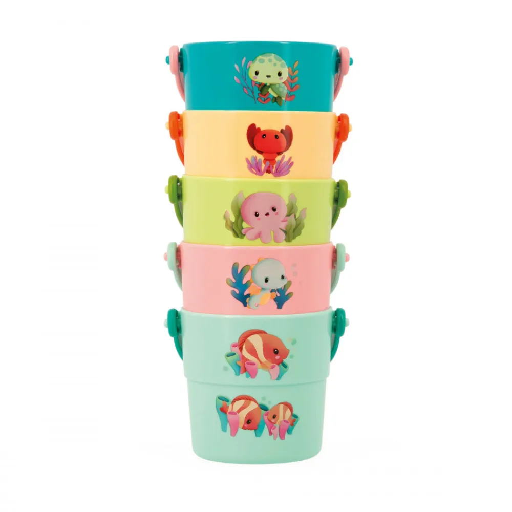Janod Cubes & Seaux De Bain*Seaux de Bain Mes Bébé Animaux