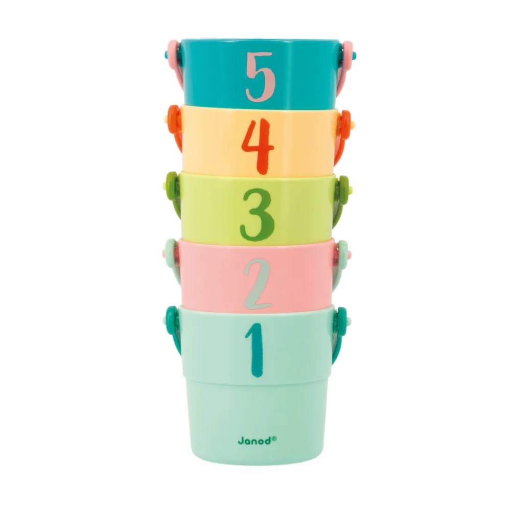 Janod Cubes & Seaux De Bain*Seaux de Bain Mes Bébé Animaux