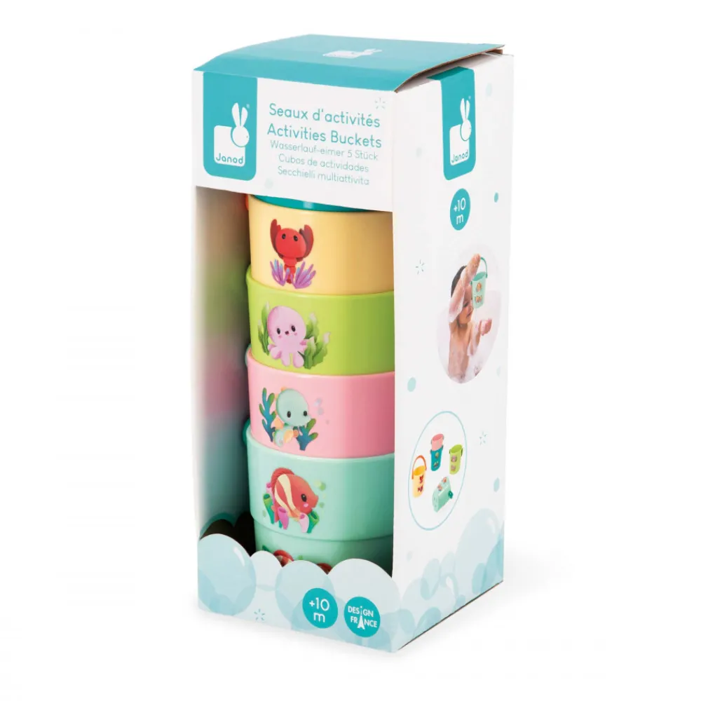 Janod Cubes & Seaux De Bain*Seaux de Bain Mes Bébé Animaux