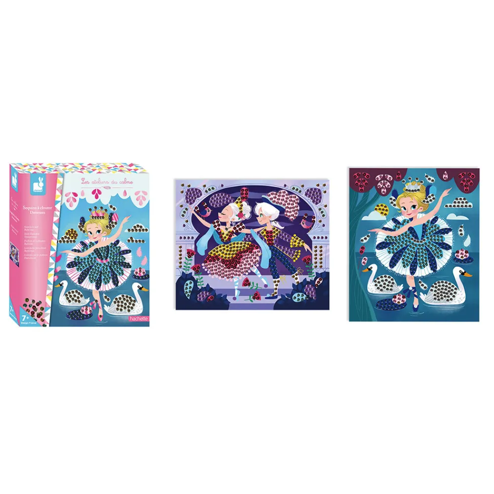 Janod Collection "Les Ateliers Du Calme"*Set Créatif Sequins à Clouter Danseuses
