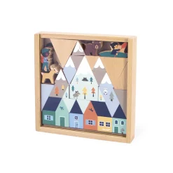 Janod Jeux De Construction|Cubes & Pyramides*Set de 35 cubes en bois Vallée blanche - Cross Roads