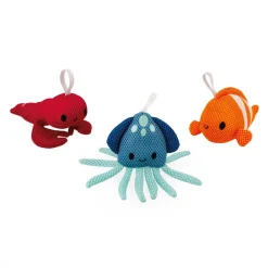 Janod Gicleurs & Éponges De Bain*Set de 3 Eponges de Bain Animaux Marins