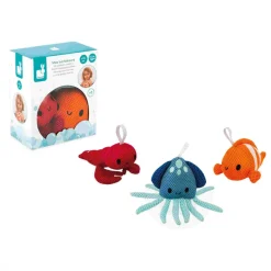 Janod Gicleurs & Éponges De Bain*Set de 3 Eponges de Bain Animaux Marins