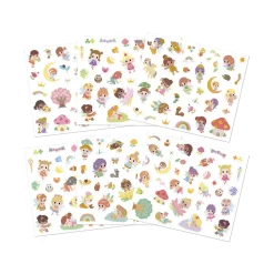 Janod Mosaïques & Gommettes*Stickers Fées x200