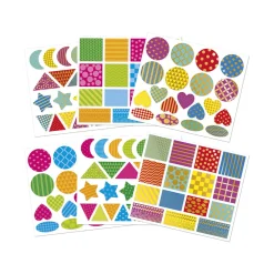 Janod Mosaïques & Gommettes*Stickers Formes Géométriques x150