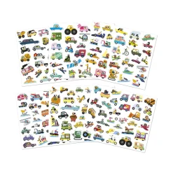 Janod Mosaïques & Gommettes*Stickers Véhicules x200