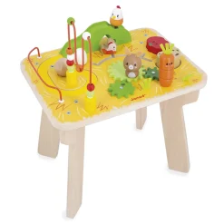 Janod Tracteurs & Animaux De La Ferme|Formes & Couleurs*Table d'Activités Ferme en bois