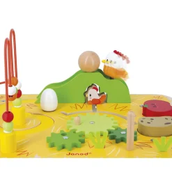 Janod Tracteurs & Animaux De La Ferme|Formes & Couleurs*Table d'Activités Ferme en bois