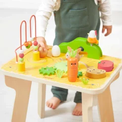 Janod Tracteurs & Animaux De La Ferme|Formes & Couleurs*Table d'Activités Ferme en bois