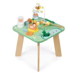 Janod Formes & Couleurs|Bouliers, Loopings & Panneaux D'Activités*Table d'Activités Jolie Prairie (bois)