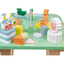 Janod Formes & Couleurs|Bouliers, Loopings & Panneaux D'Activités*Table d'Activités Jolie Prairie (bois)