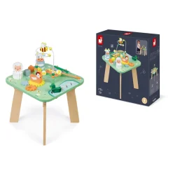 Janod Formes & Couleurs|Bouliers, Loopings & Panneaux D'Activités*Table d'Activités Jolie Prairie (bois)