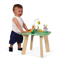 Janod Formes & Couleurs|Bouliers, Loopings & Panneaux D'Activités*Table d'Activités Jolie Prairie (bois)