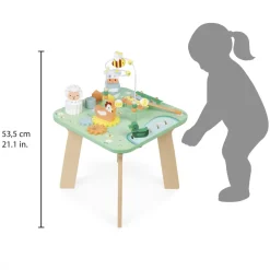 Janod Formes & Couleurs|Bouliers, Loopings & Panneaux D'Activités*Table d'Activités Jolie Prairie (bois)