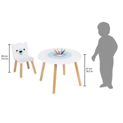 Janod Tables & Mobilier*Table et 2 chaises Banquise (Bois)