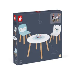 Janod Tables & Mobilier*Table et 2 chaises Banquise (Bois)