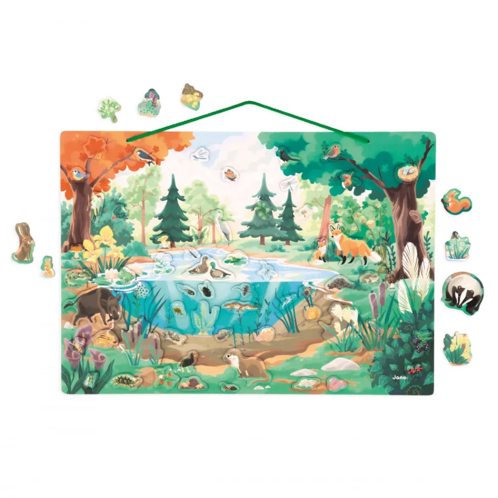 Janod Jeux Éducatifs Primaire|Jeux Éducatifs Maternelle*Tableau Magnétique La Mare - Partenariat WWF®