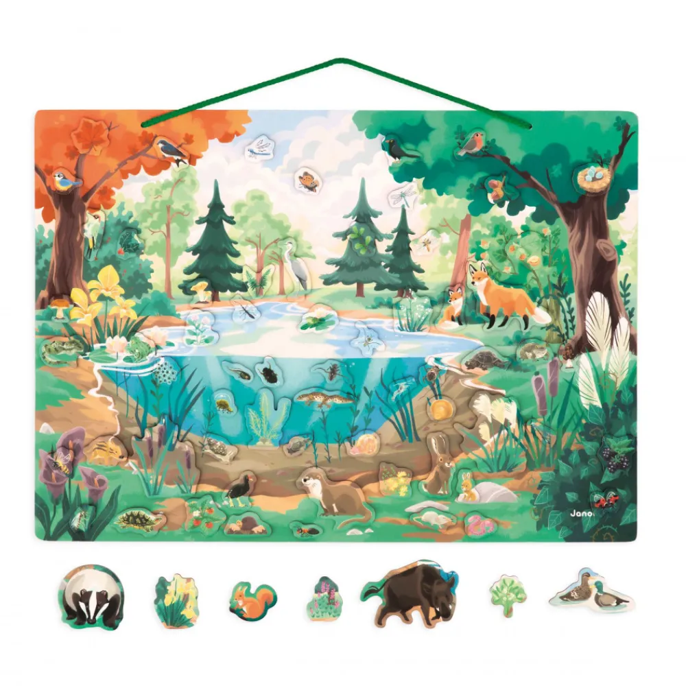 Janod Jeux Éducatifs Primaire|Jeux Éducatifs Maternelle*Tableau Magnétique La Mare - Partenariat WWF®
