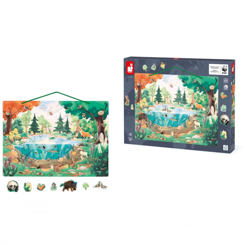 Janod Jeux Éducatifs Primaire|Jeux Éducatifs Maternelle*Tableau Magnétique La Mare - Partenariat WWF®