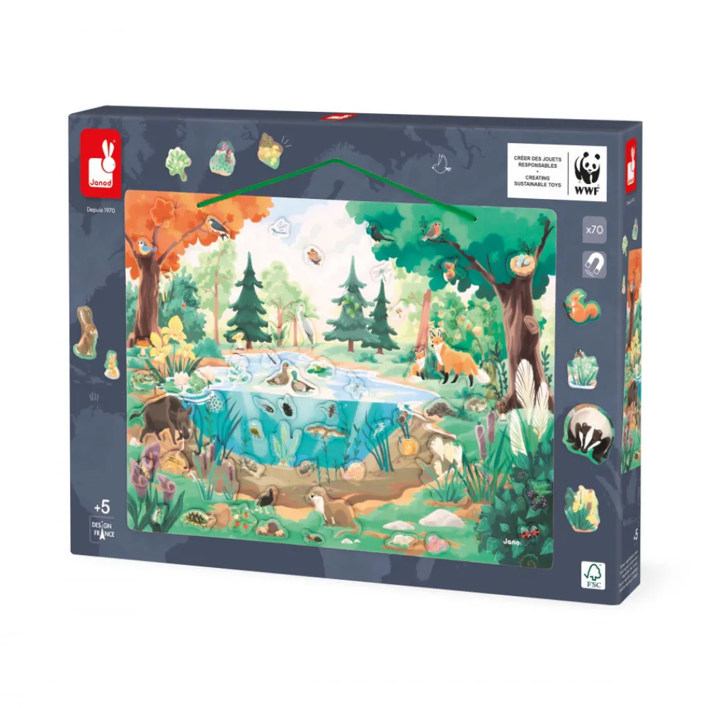 Janod Jeux Éducatifs Primaire|Jeux Éducatifs Maternelle*Tableau Magnétique La Mare - Partenariat WWF®