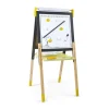 Janod Tableaux, Ardoises & Magnets|Jeux Éducatifs Primaire*Tableau Réglable gris et Jaune (bois)