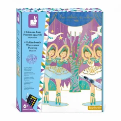 Janod Peinture Par Numéro & Coloriage|Collection "Les Ateliers Du Calme"*Tableaux Dorés Peinture Aquarelle Danseuses