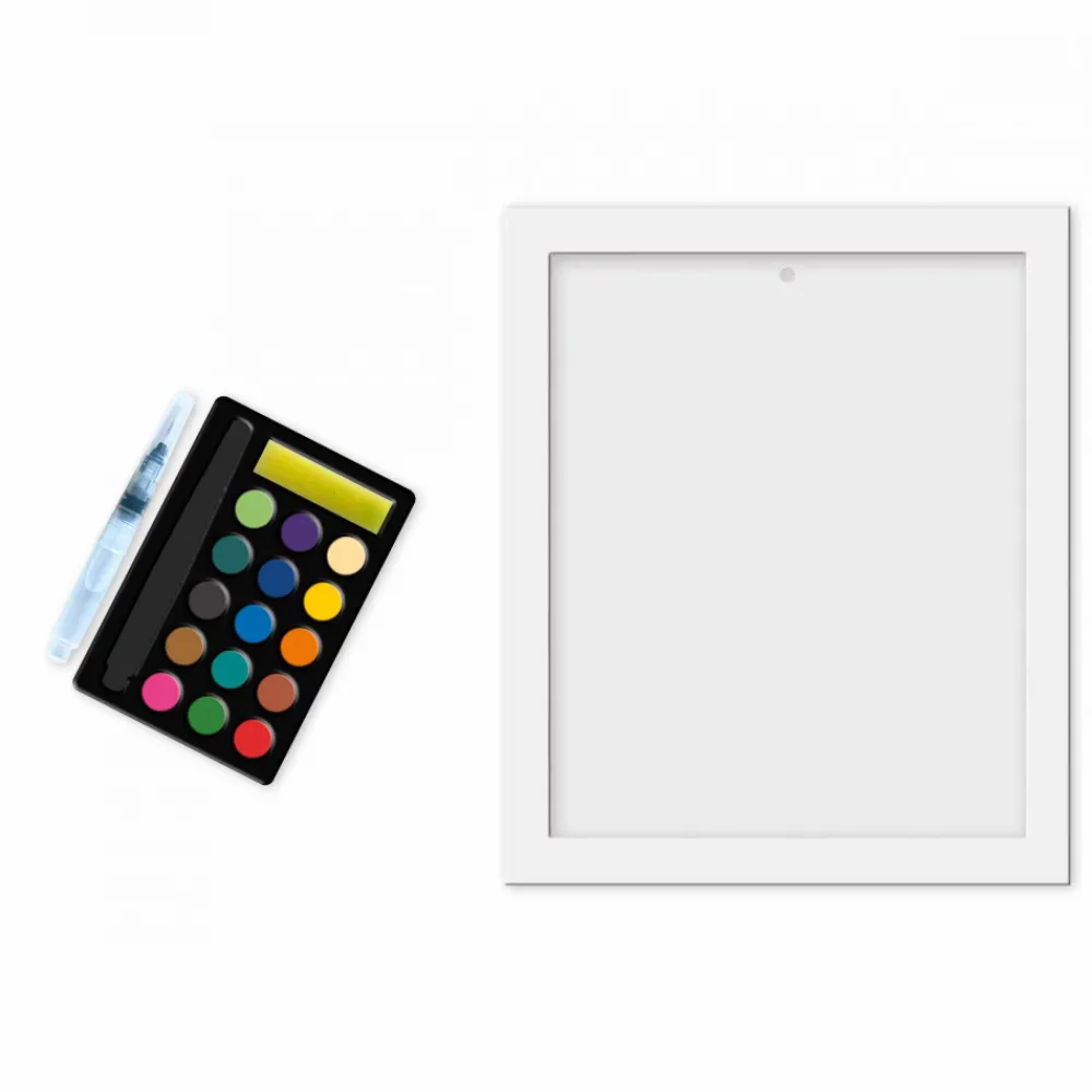 Janod Peinture Par Numéro & Coloriage|Collection "Les Ateliers Du Calme"*Tableaux Dorés Peinture Aquarelle Animaux