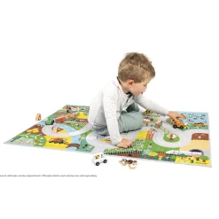 Janod Tapis & Déco|Tables & Mobilier*Tapis avec circuit Campagne - Cross Roads