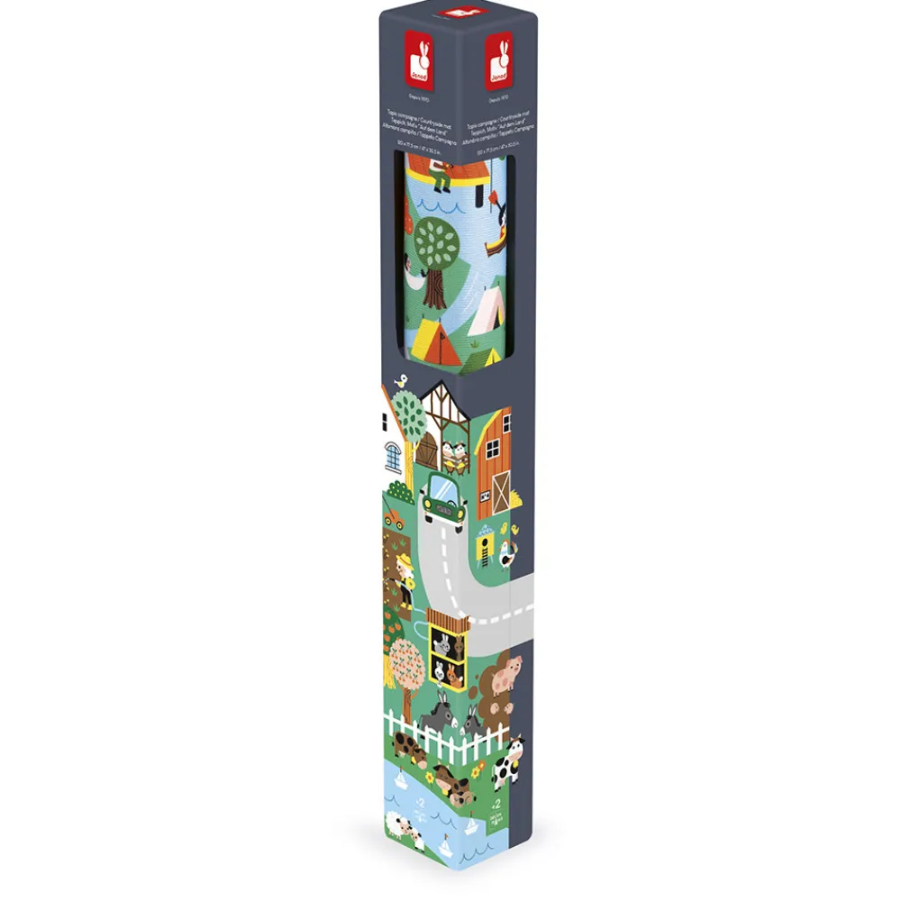 Janod Tapis & Déco|Tables & Mobilier*Tapis avec circuit Campagne - Cross Roads