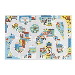 Janod Tapis & Déco|Tables & Mobilier*Tapis avec circuit Ville - Cross Roads