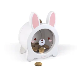Janod Tapis & Déco*Tirelire Lapin (bois)